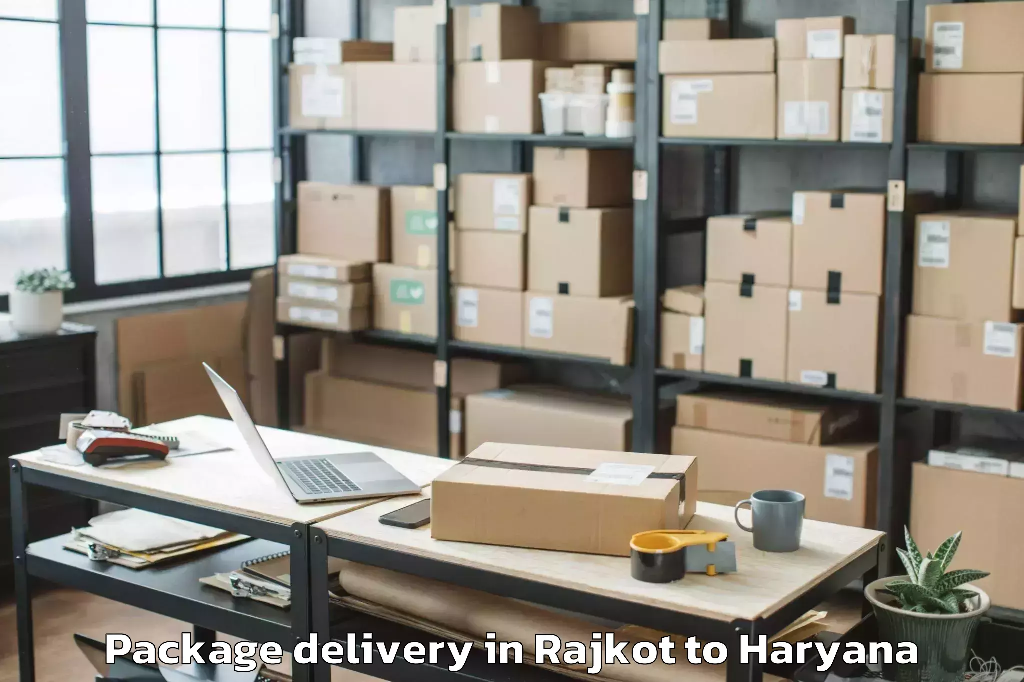 Easy Rajkot to Tosham Rural Package Delivery Booking